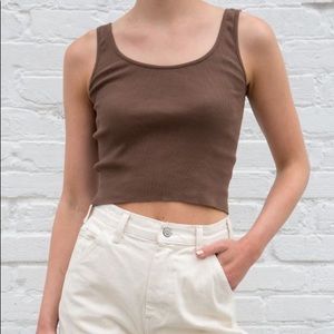 Brown brandy Melville sheena tank